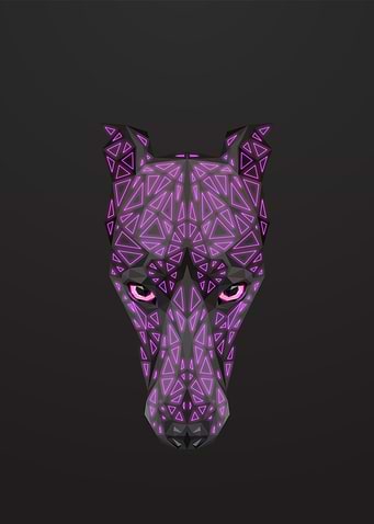 Doberman Pinscher Lowpoly