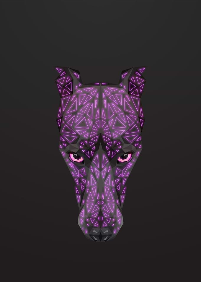 Doberman Pinscher Lowpoly