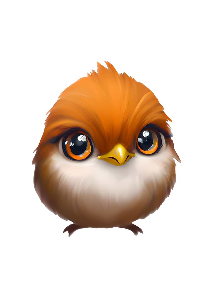 Cute Orange Bird