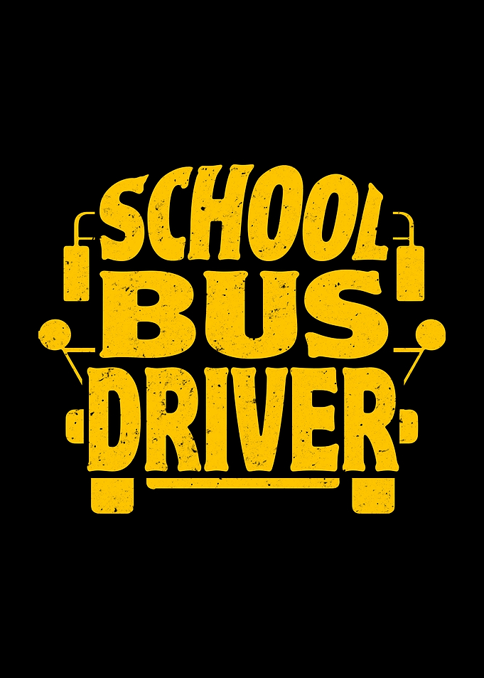 Vintage School Bus Driver