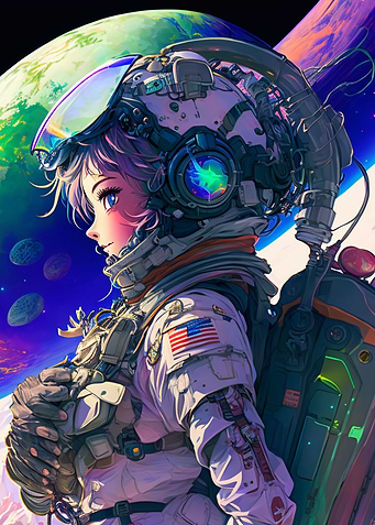 The astronaut