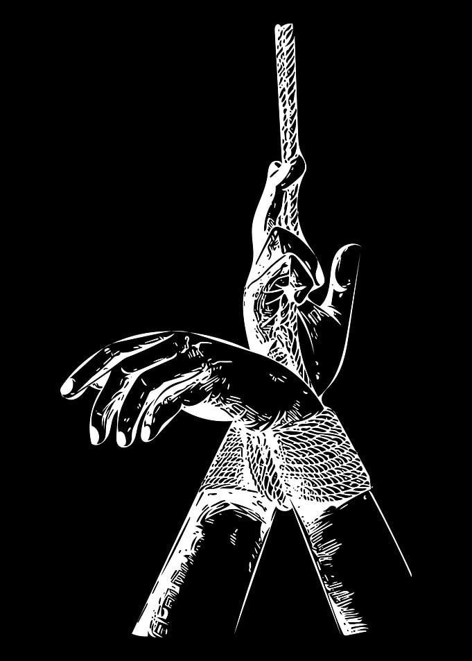 Hands Line Art Minimal