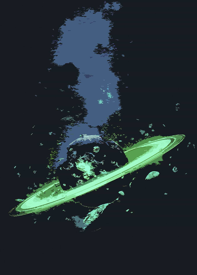 Abstract Space Saturn