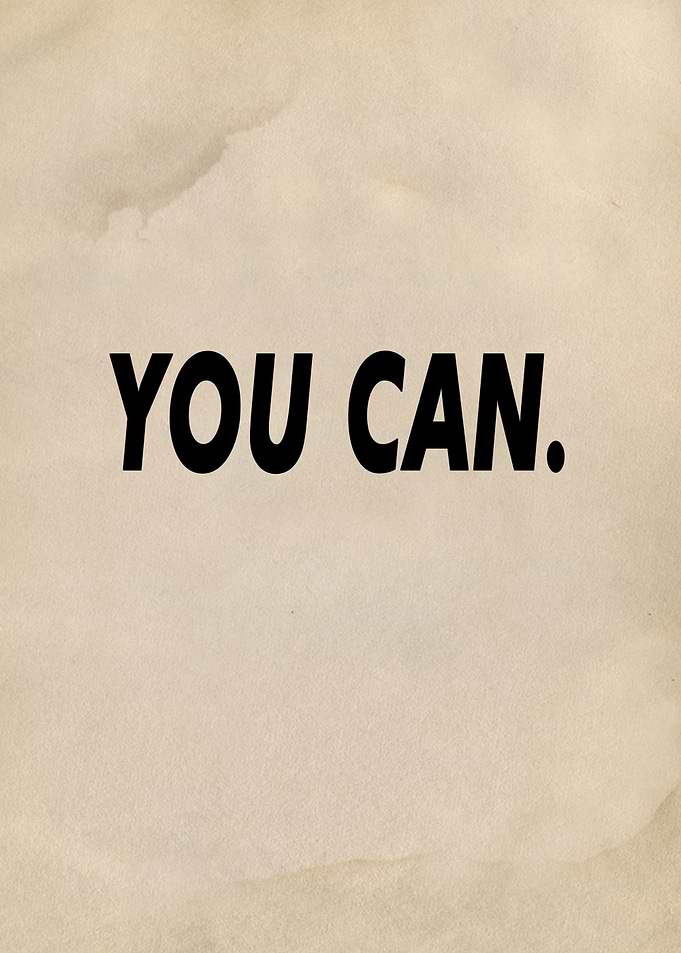 you can
