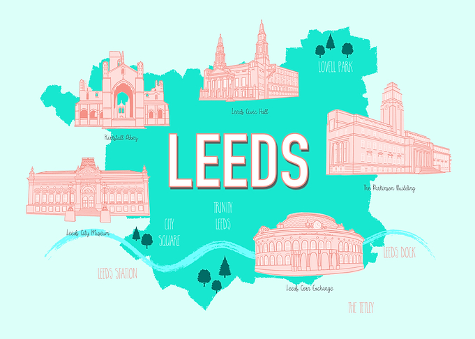 Leeds Pictorial Map