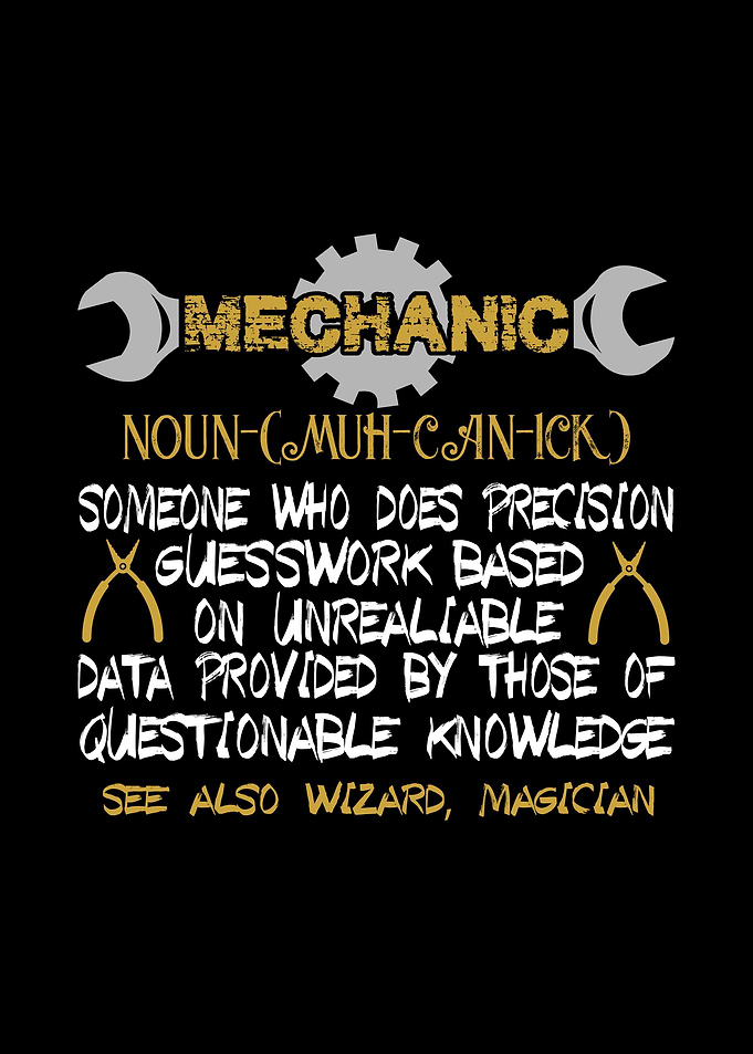 Mechanic Noun someone who