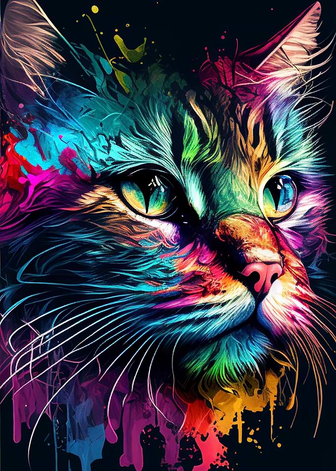 Cat Colorful