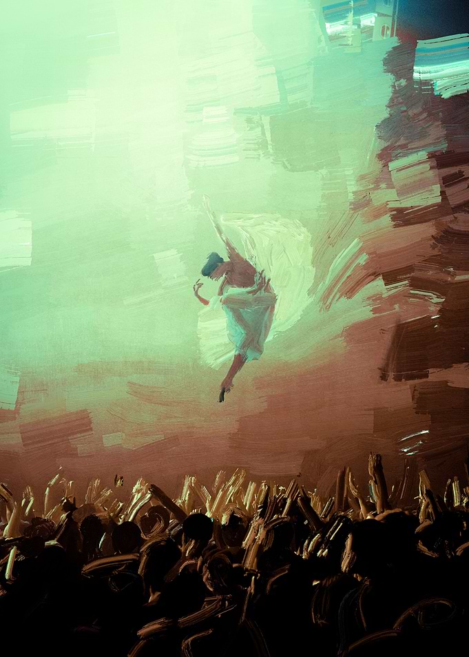 Surreal Ballet Painting