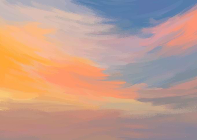 Beautiful sky painting