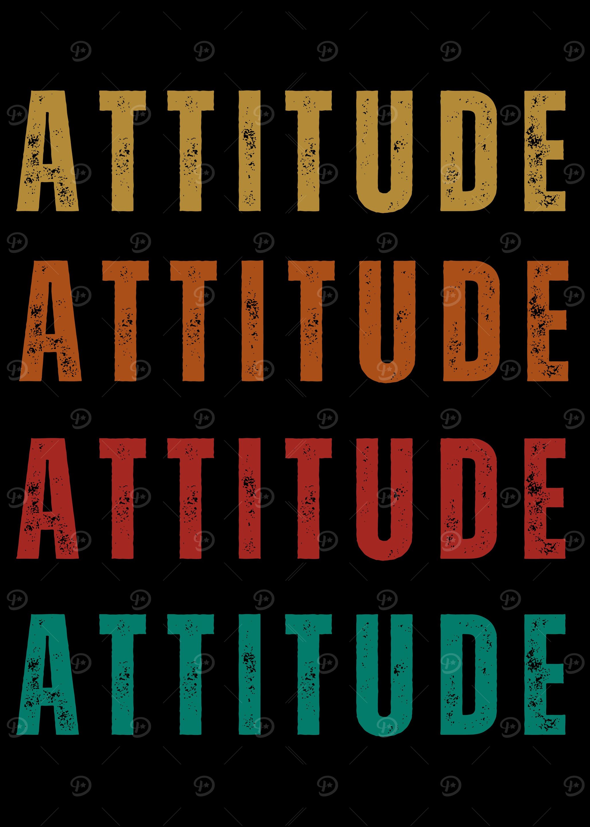 inspirational Word Attitud