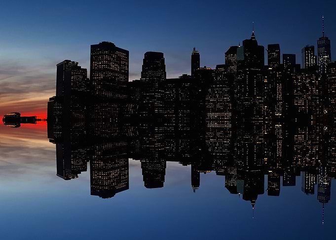 Sunset in New York City