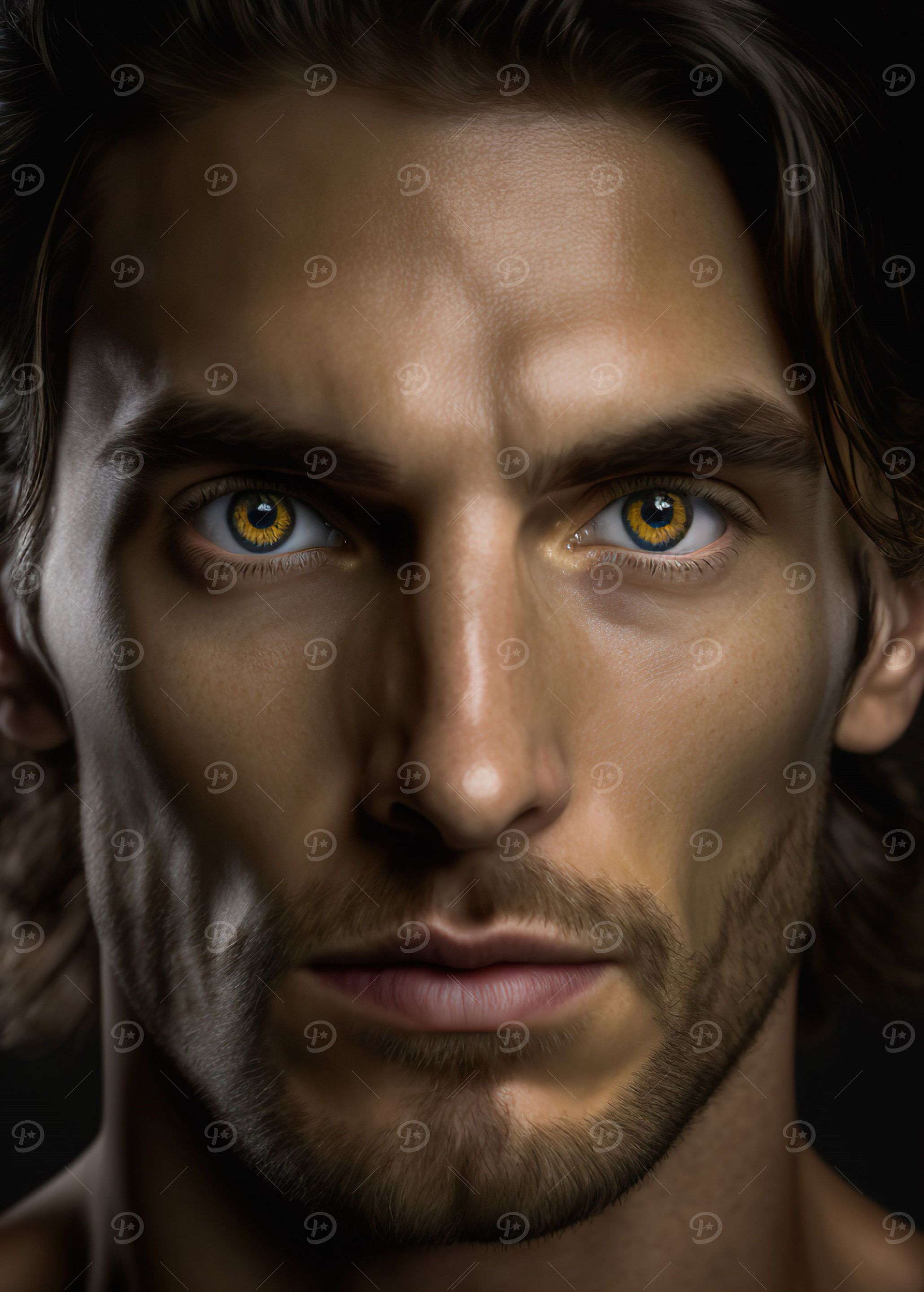 brown eyes AI