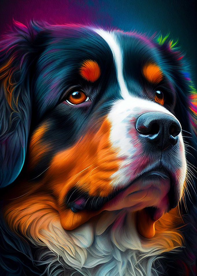 Bernese Mountain Portrait