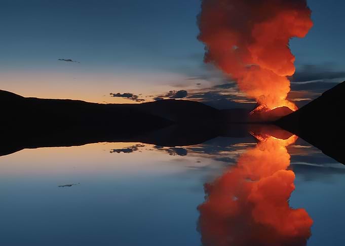 Volcano in Iceland