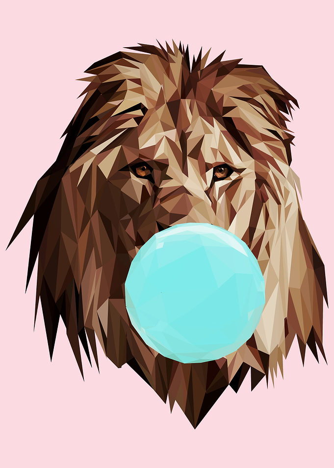 Lions bubblegum animal