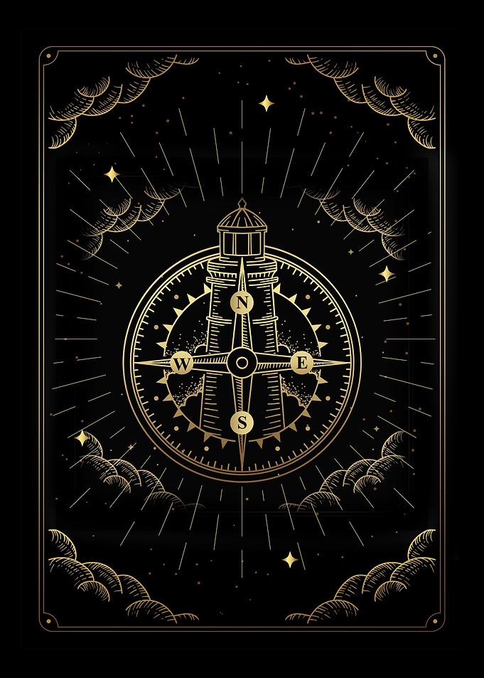Tarot lighthouse compass