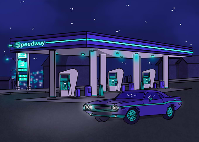 Gas Station After Closing