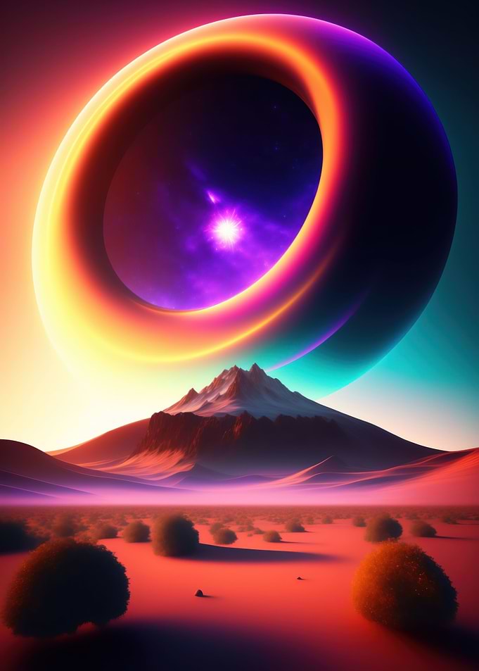 beautiful space poster