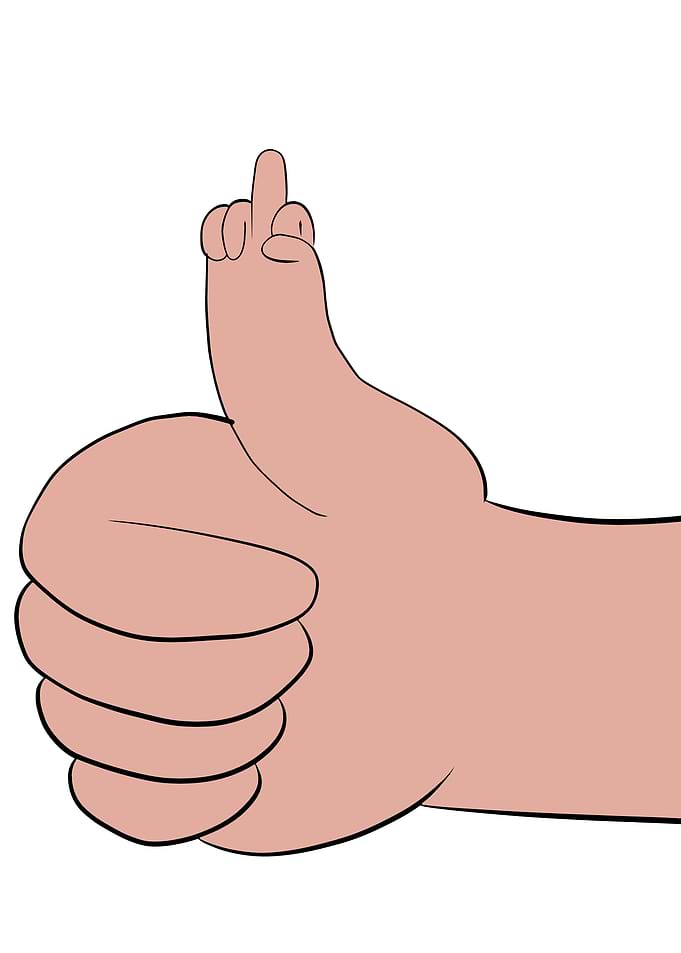middle finger