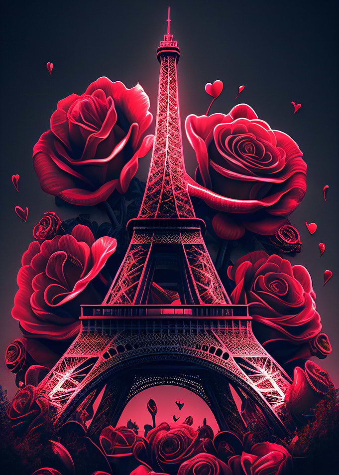 Eiffel Tower in bloom