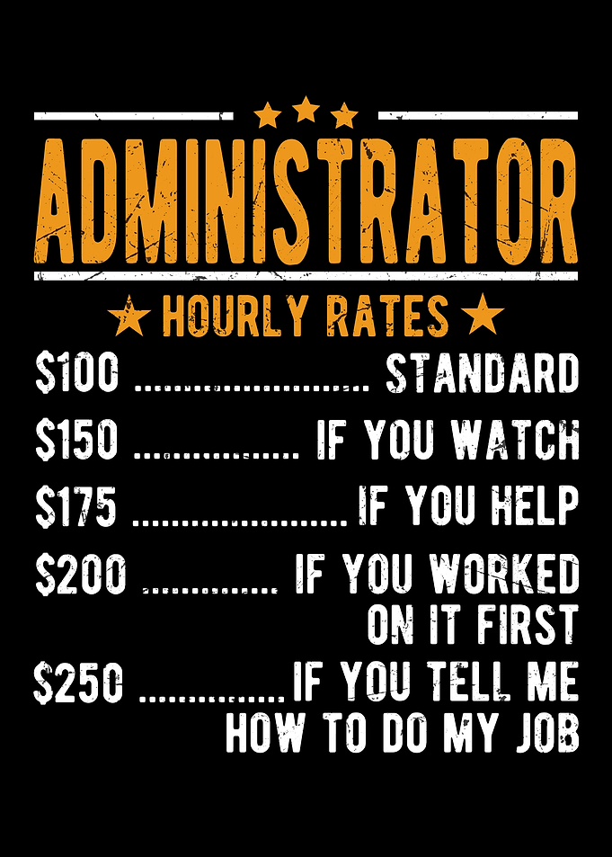 Administrator Hourly Rates