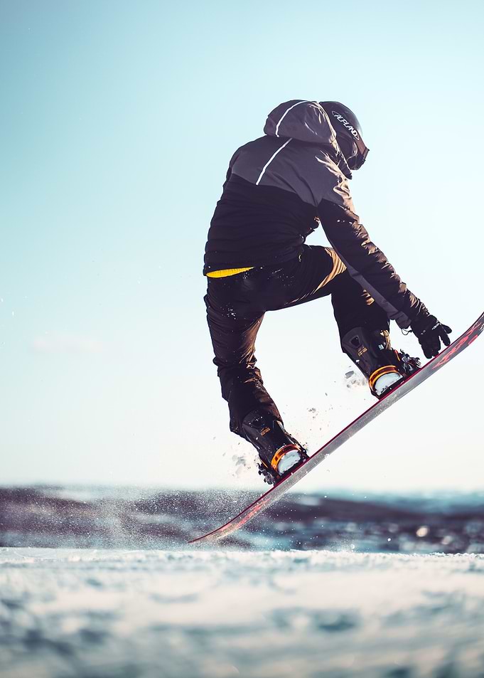 Edge of Snow Skier