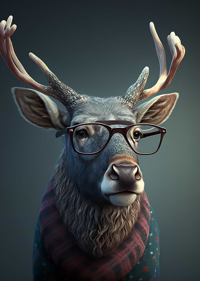 Reindeer in Clothes