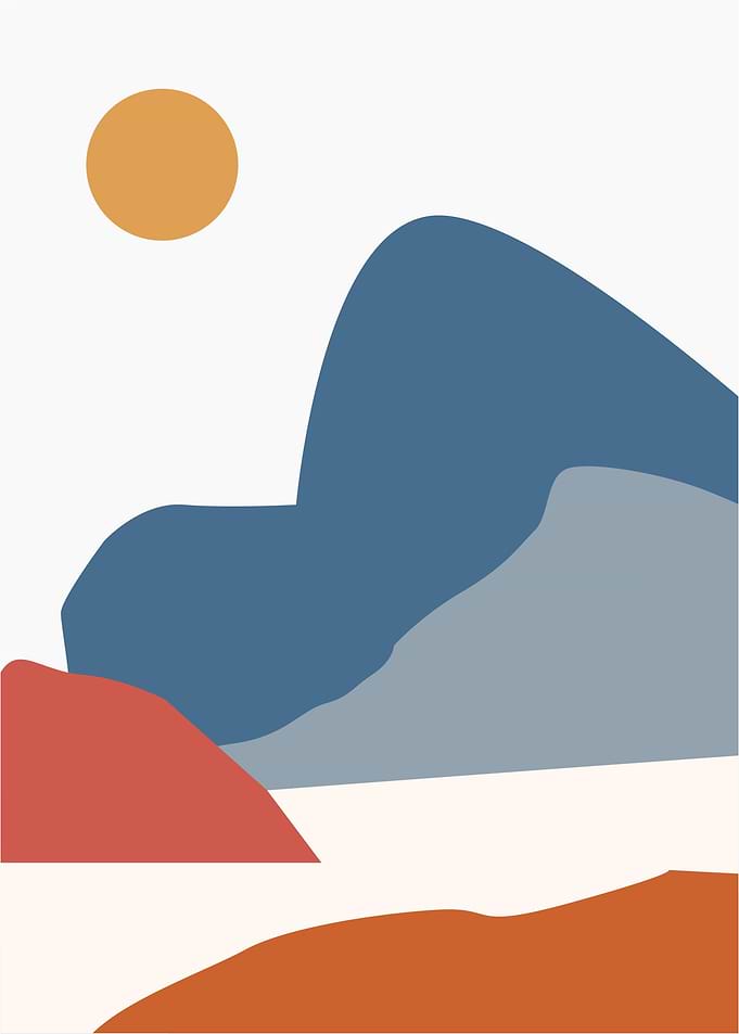 Modern abstract landscape