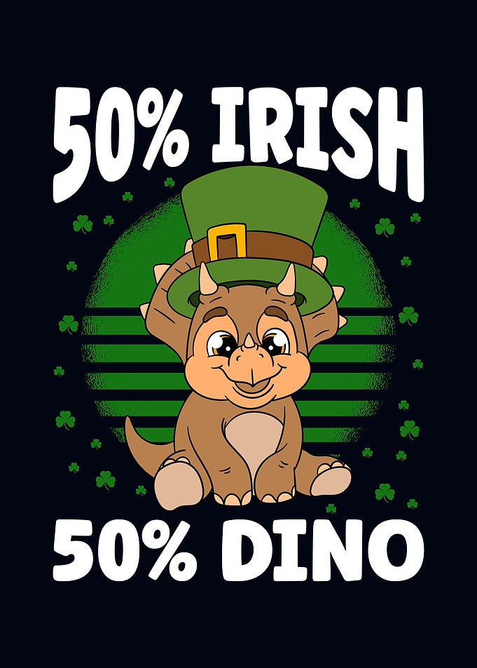 Dinosaur St Patricks Day