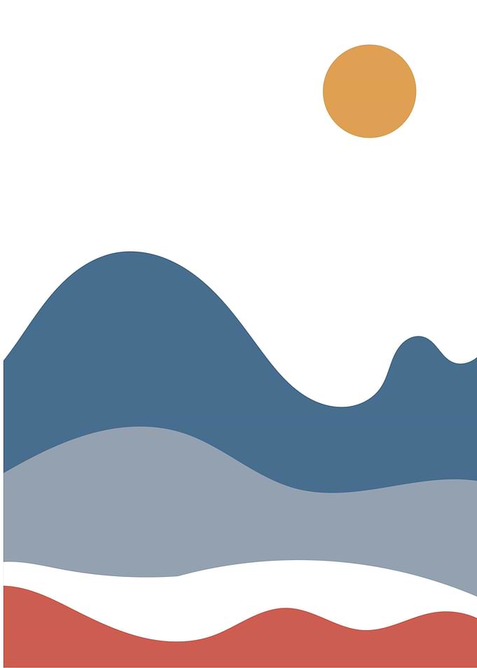 Modern abstract landscape