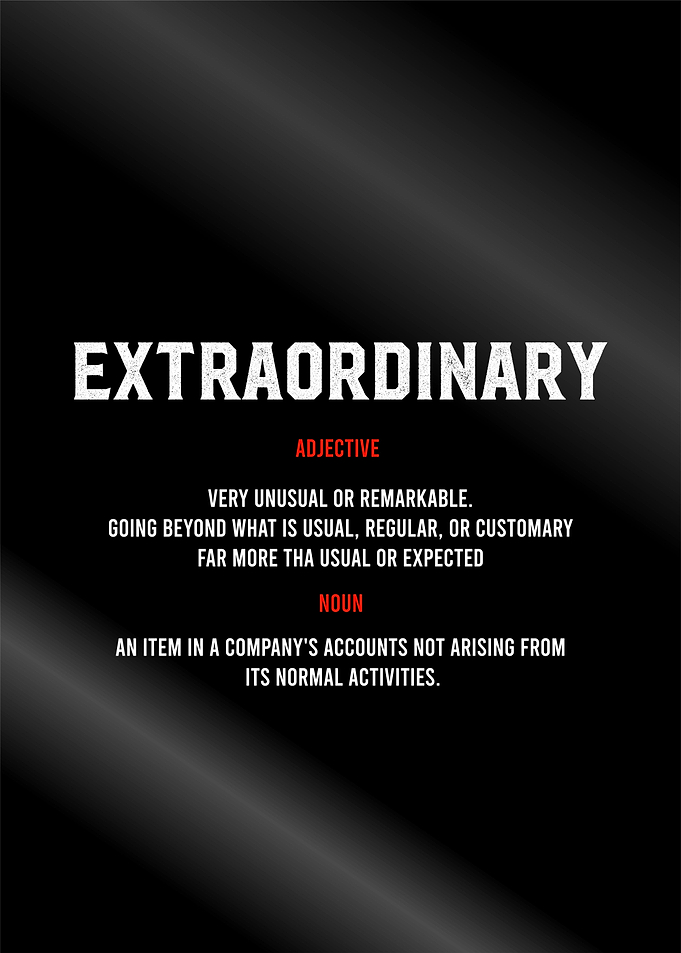 extraordinary definition