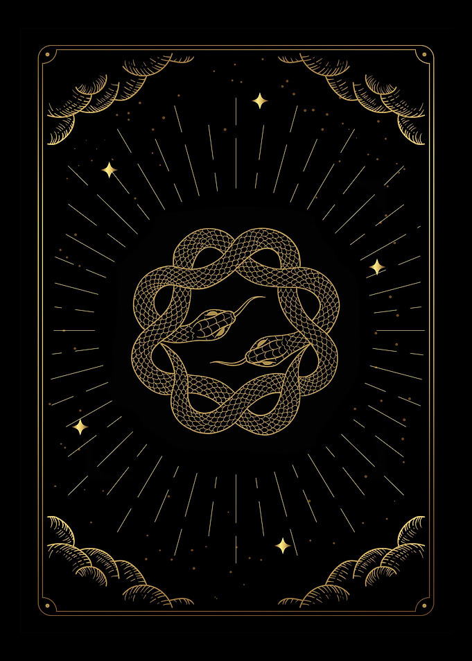 Tarot two snakes