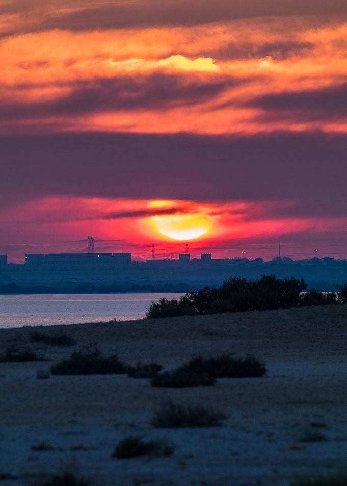 Sunset sea