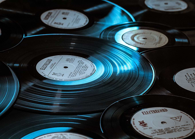 Vinyl record display