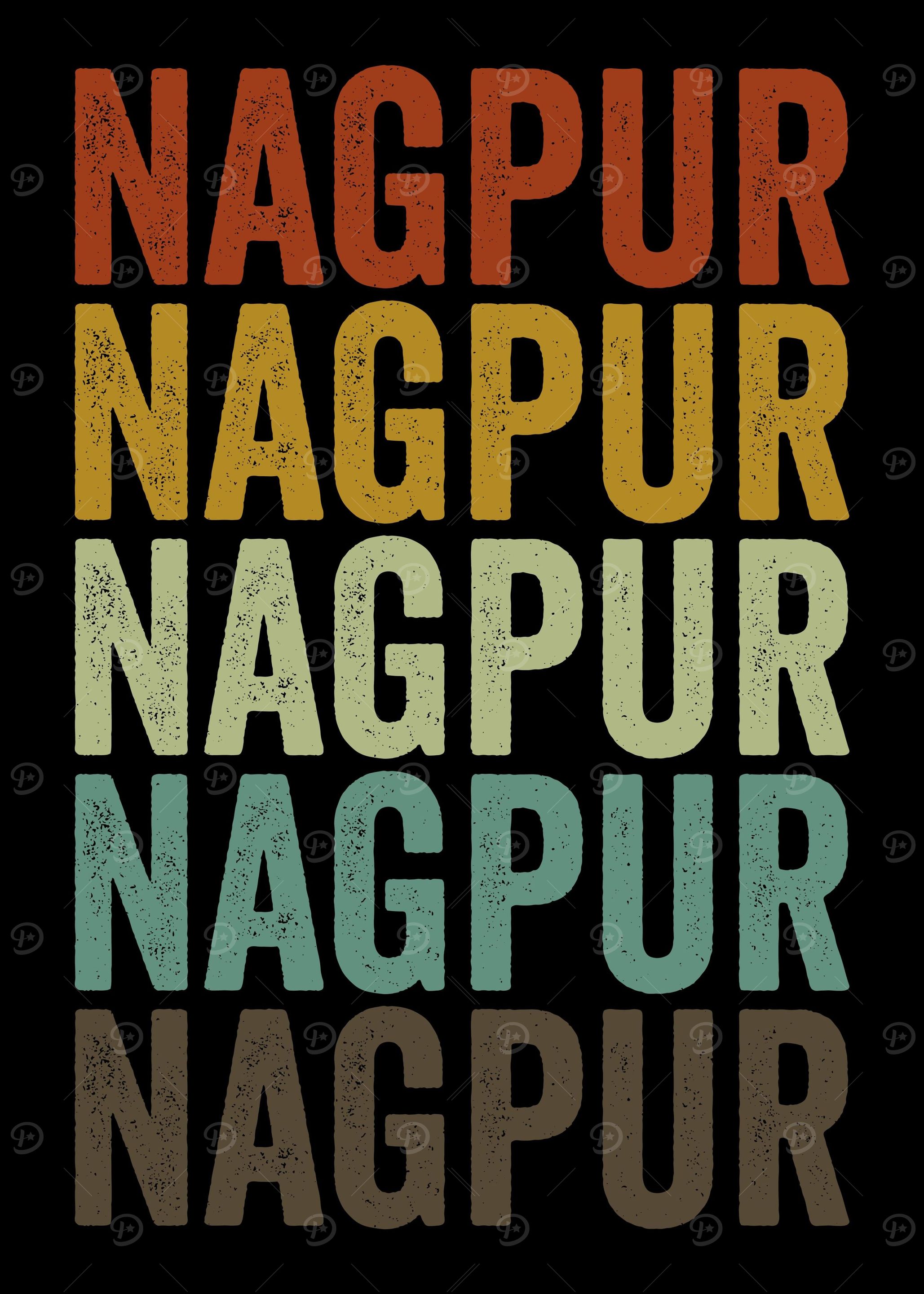 Nagpur India Retro Vintage