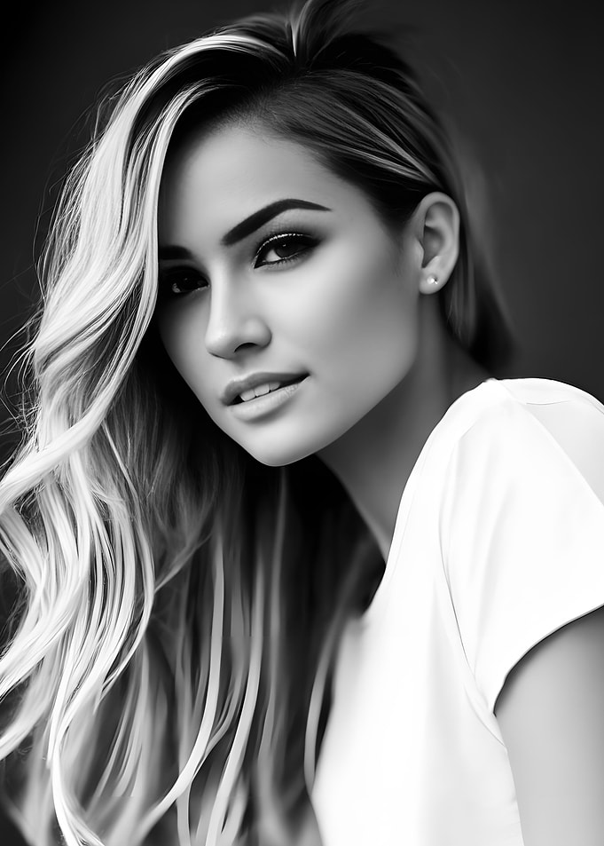 Girl in a white Tshirt