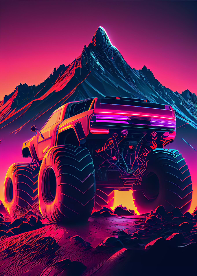 Synthwave Monstertruck