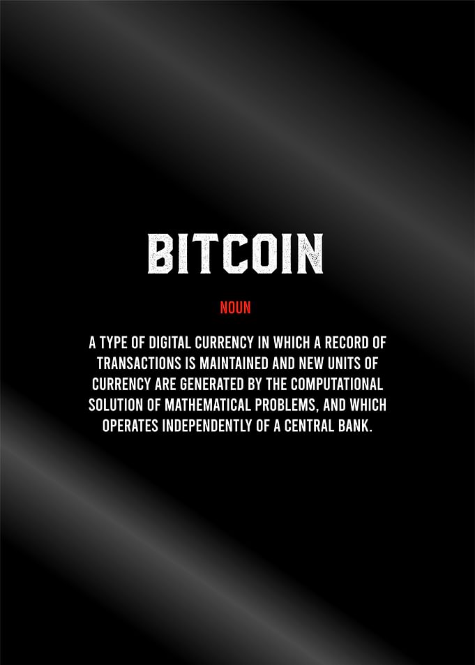 bitcoin definition poster
