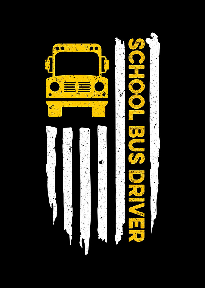Vintage School Bus Driver