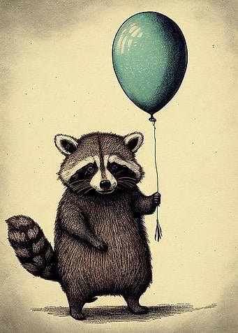 Raccoon Balloon