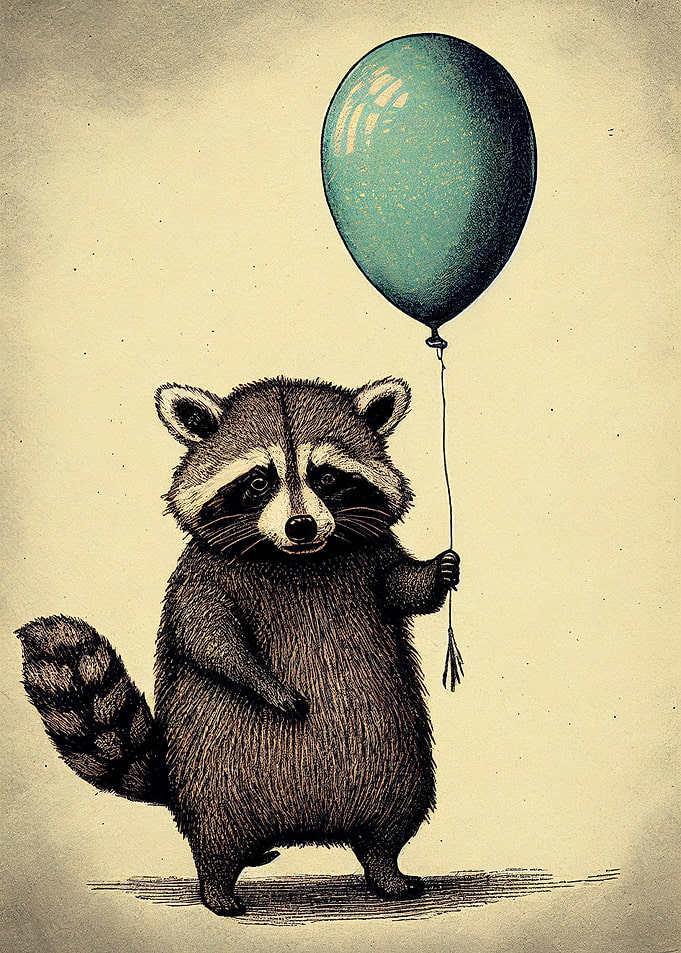 Raccoon Balloon