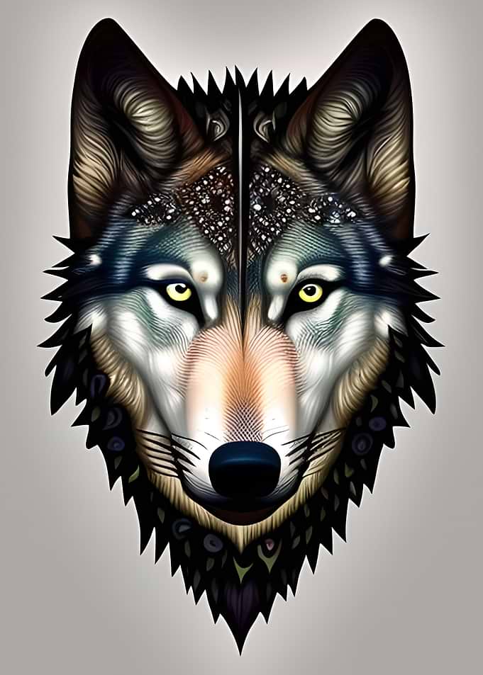 Wolf Animal Portrait