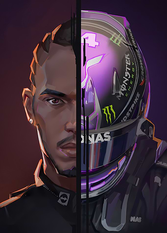 Lewis Hamilton Portrait