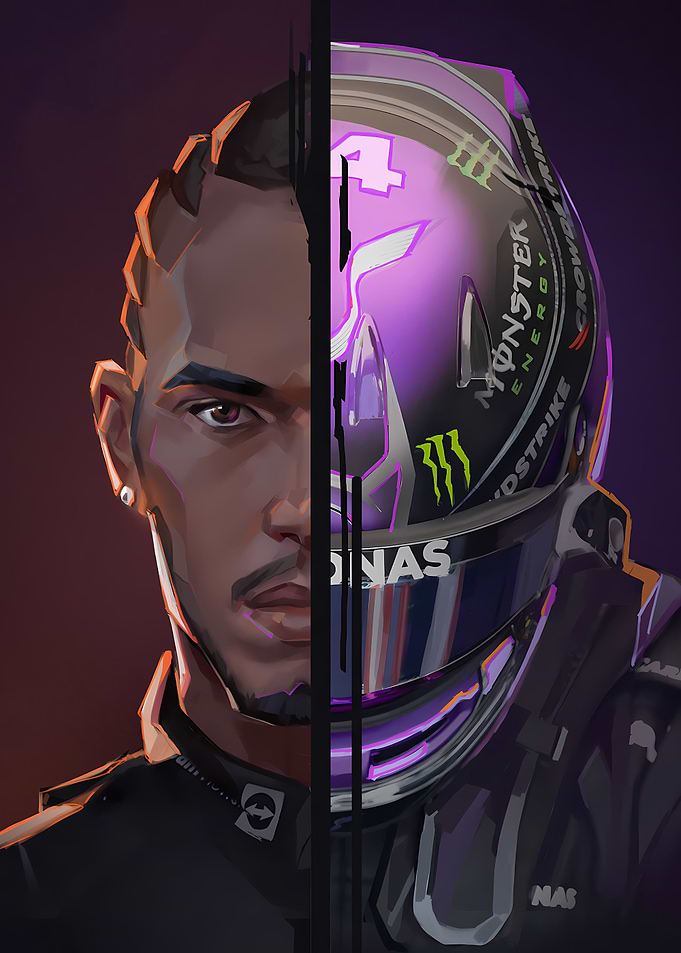 Lewis Hamilton Portrait