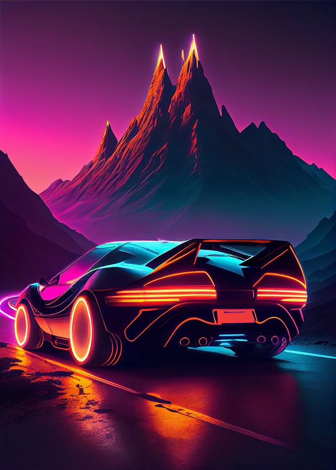 Synthwave Sportscar