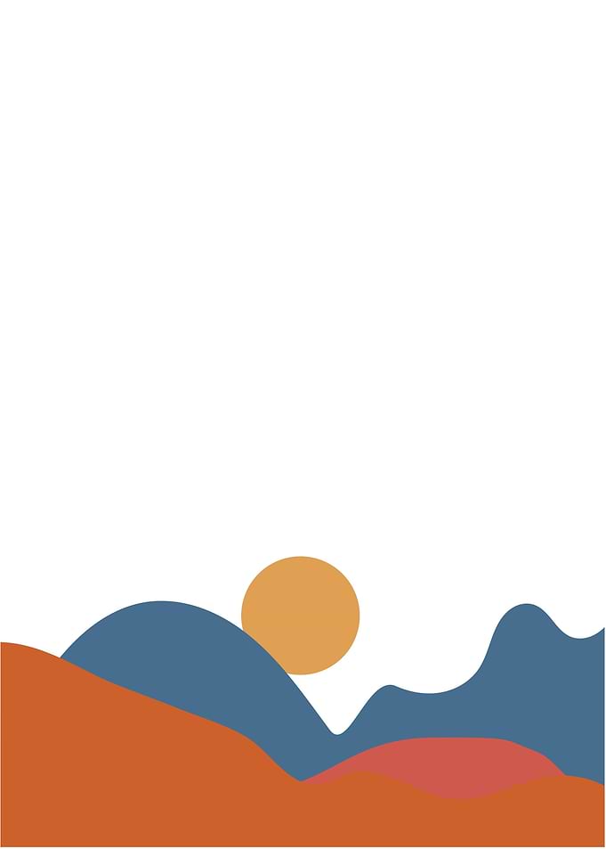 Modern abstract landscape