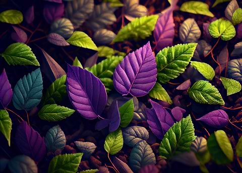 Spring Leaves — metal poster wall art