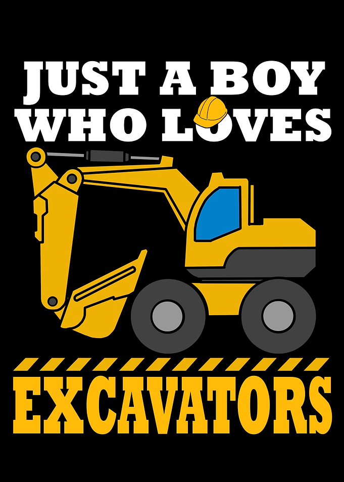 Excavator Gift For Boys