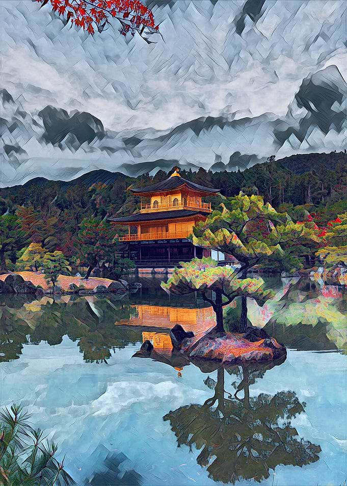 Golden Temple in Japan