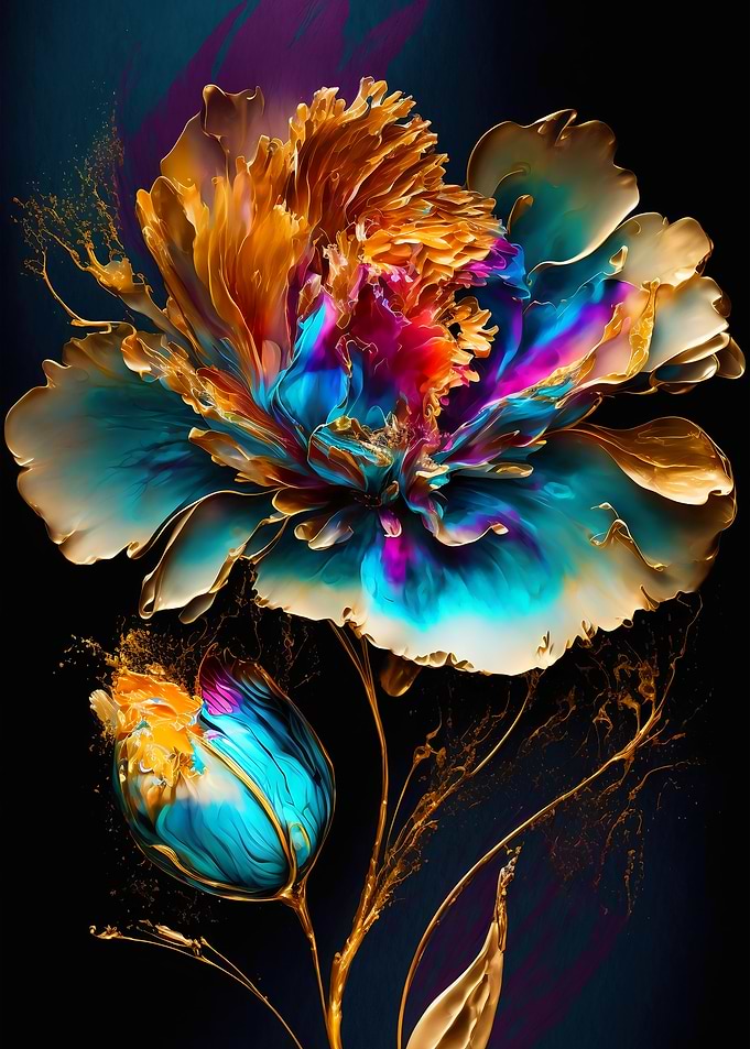 Abstract Flower